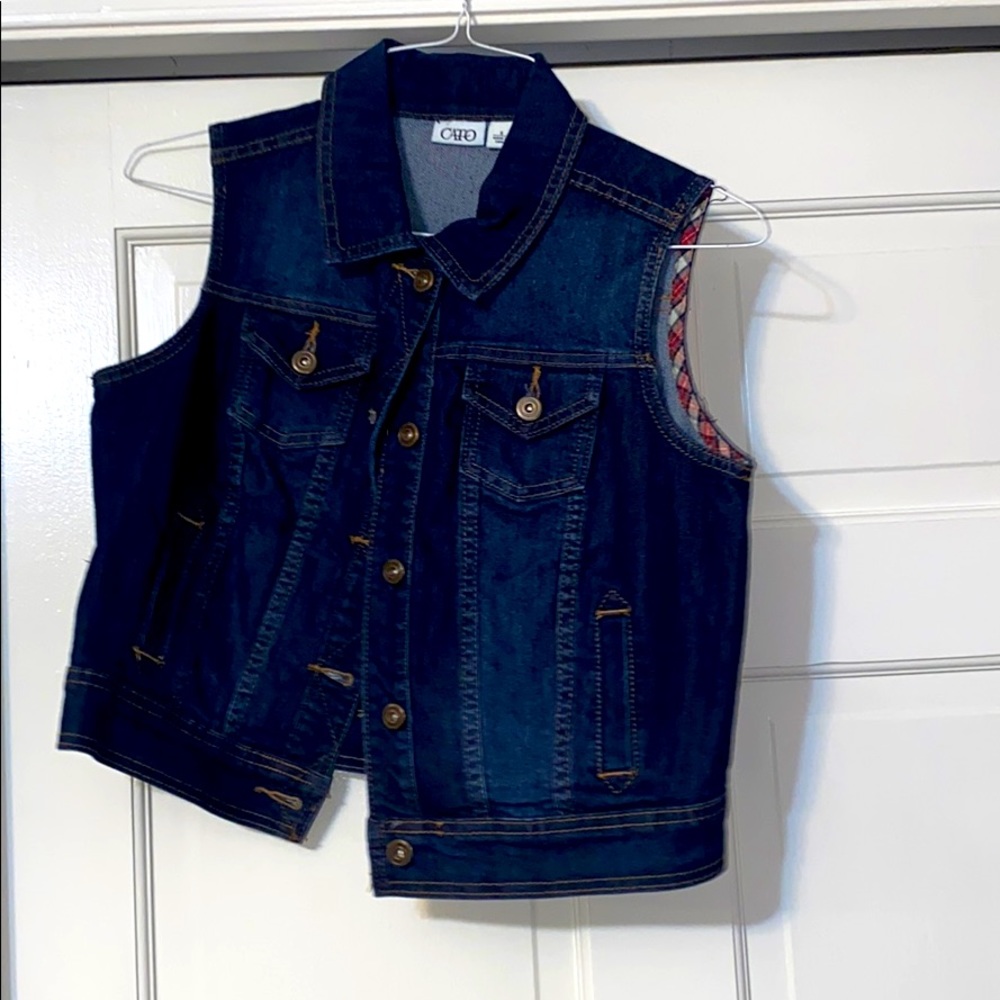 Cato sleeveless denim jacket